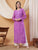 Dua Premium Viscose 3D Chikankari Straight Kurta (Lilac)
