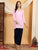 Misha Chikankari Modal Short Kurti (Baby Pink)