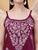 Raha Chikankari Strappy Rayon Co-ord Set (Wine)