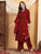 Farha Chikankari Premium Modal Co-ord Set (Maroon)