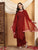Farha Chikankari Premium Modal Co-ord Set (Maroon)
