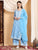 Haya Chikankari Rayon Co-ord Set (Powder Blue)