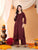 Priya Chikankari Kurta Palazzo Cotton Co-ord Set (Brown)