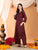 Priya Chikankari Kurta Palazzo Cotton Co-ord Set (Brown)