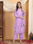 Farha Chikankari Premium Modal Co-ord Set (Lavender)