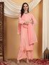 Farha Chikankari Premium Modal Co-ord Set (Peach)