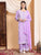 Haya Chikankari Rayon Co-ord Set (Lilac)