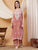 Raha Chikankari Strappy Rayon Co-ord Set (Nude Coral)