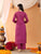 Priya Chikankari Kurta Palazzo Cotton Co-ord Set (Wine)