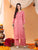 Priya Chikankari Kurta Palazzo Cotton Co-ord Set (Nude Coral)