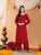 Maryam Chikankari Rayon Co-ord Set (Maroon)