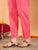 Ananya Chikankari Kurta Pant Cotton Co-ord Set (Coral)