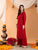 Maryam Chikankari Rayon Co-ord Set (Maroon)
