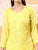 Alina Chikankari Modal Straight Kurta (Yellow)