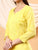 Alina Chikankari Modal Straight Kurta (Yellow)