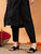 Ananya Chikankari Kurta Pant Cotton Co-ord Set (Black)