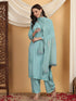Farha Chikankari Premium Modal Co-ord Set (Pastel Green)