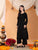 Maryam Chikankari Rayon Co-ord Set (Black)