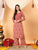Faiza Chikankari Rayon Co-ord Set (Nude Coral)