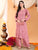 Maryam Chikankari Rayon Co-ord Set (Nude Coral)