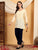 Misha Chikankari Modal Short Kurti (Yellow)