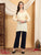 Misha Chikankari Modal Short Kurti (Yellow)
