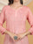 Misha Chikankari Modal Short Kurti (Pastel Peach)