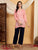 Misha Chikankari Modal Short Kurti (Pastel Peach)