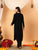 Faiza Chikankari Rayon Co-ord Set (Black)