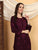 Faiza Chikankari Rayon Co-ord Set (Wine)